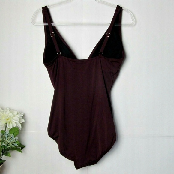 SOLD - Michael Kors Wrap One Piece Swimsuit - Picture 3 of 7